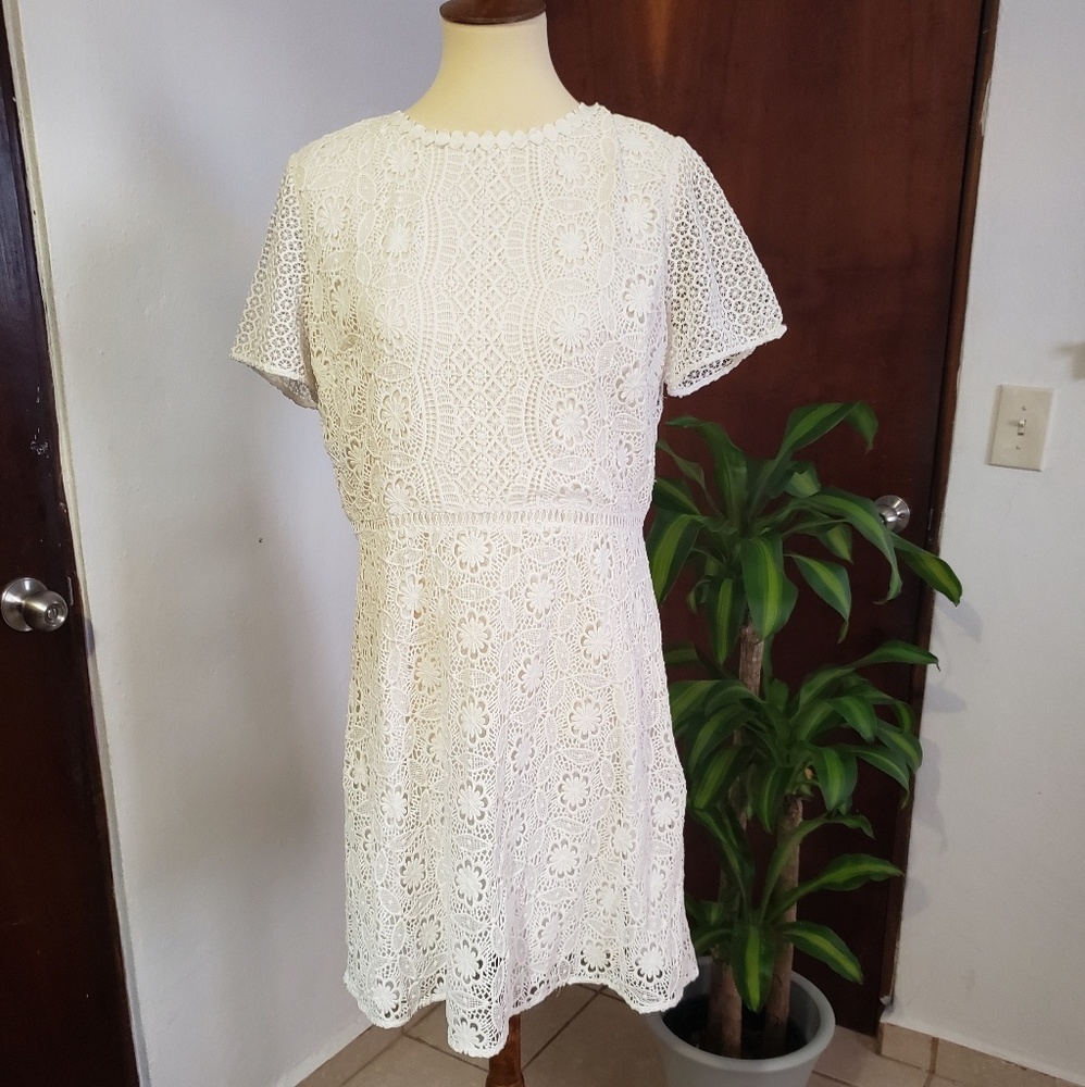 LOFT White Dress